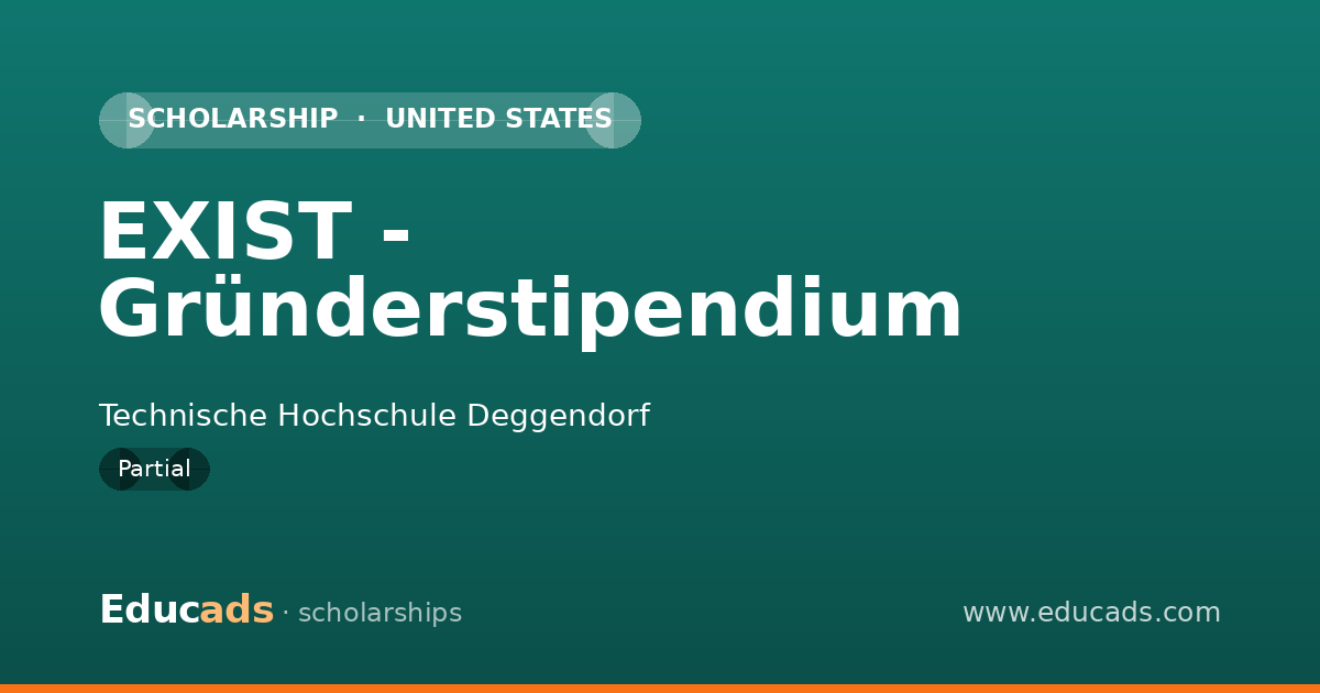 EXIST - Gründerstipendium scholarship