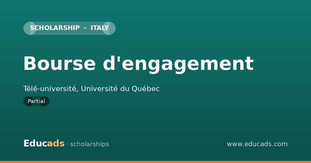 Bourse d'engagement scholarship