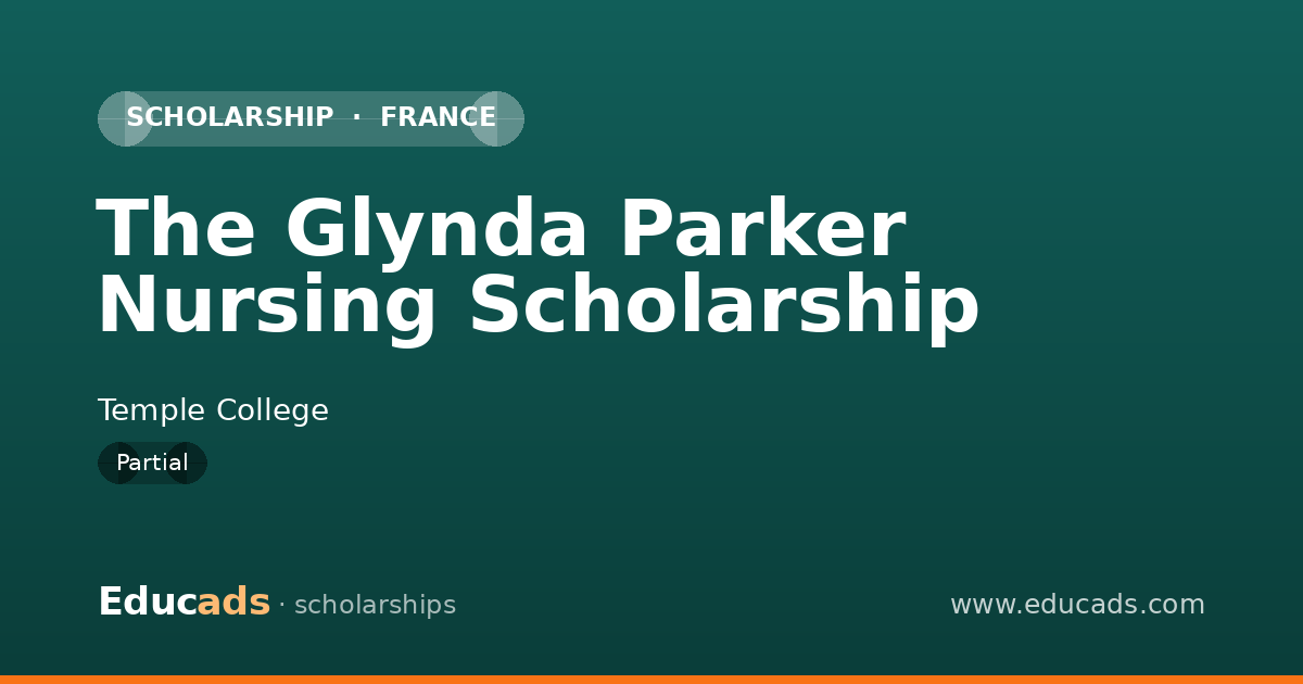 The Glynda Parker Nursing Scholarship scholarship