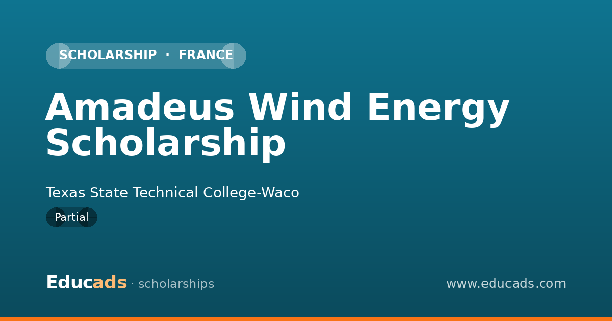 Amadeus Wind Energy Scholarship scholarship