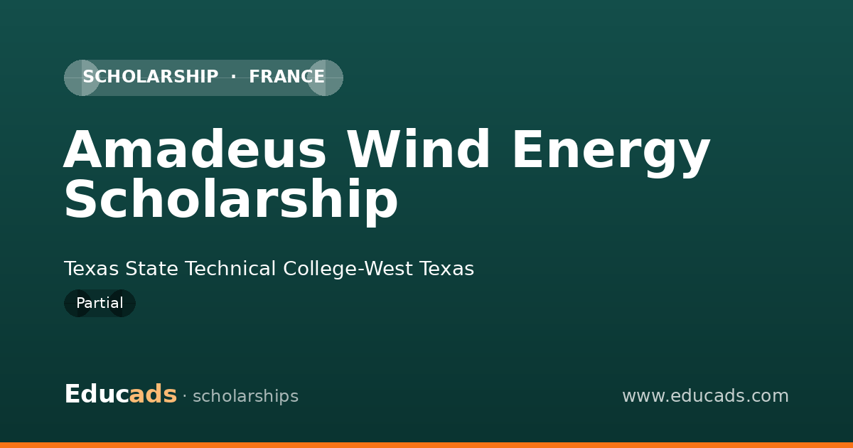 Amadeus Wind Energy Scholarship scholarship