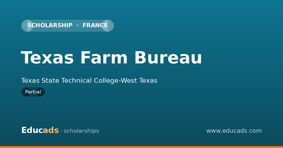 Texas Farm Bureau scholarship