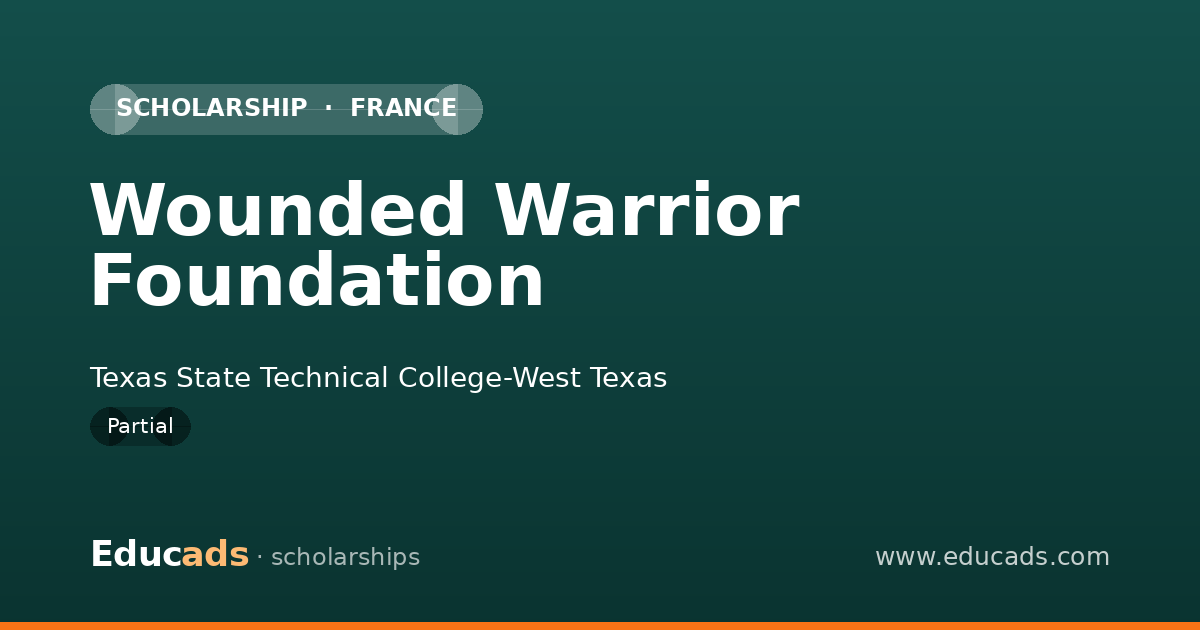 Wounded Warrior Foundation scholarship