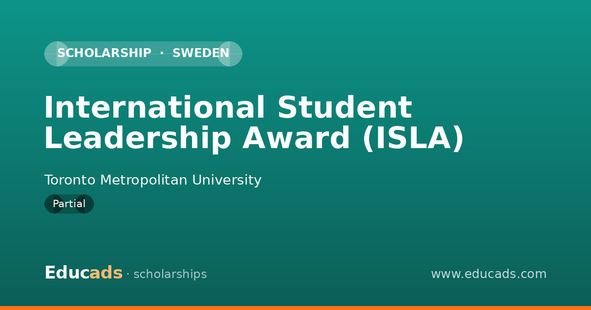 International Student Leadership Award (ISLA) scholarship
