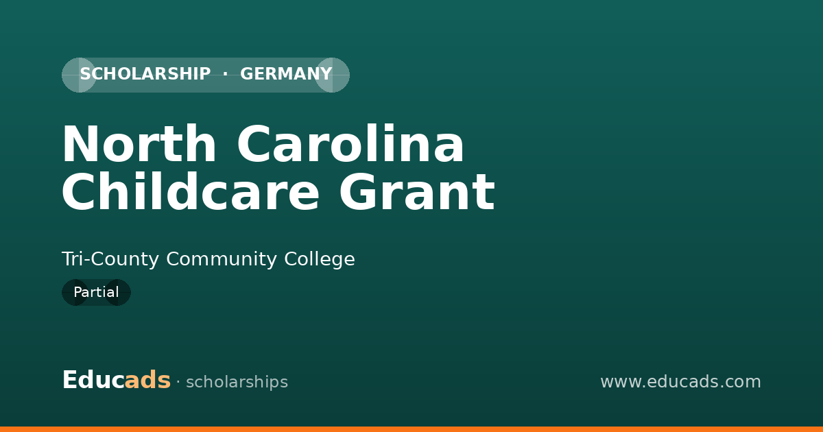 North Carolina Childcare Grant scholarship