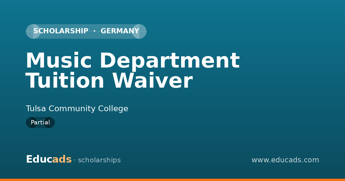 Music Department Tuition Waiver scholarship