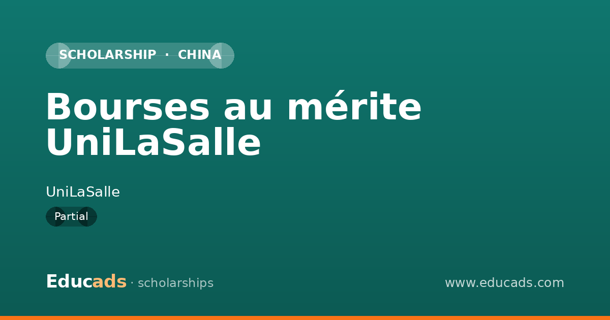 Bourses au mérite UniLaSalle scholarship