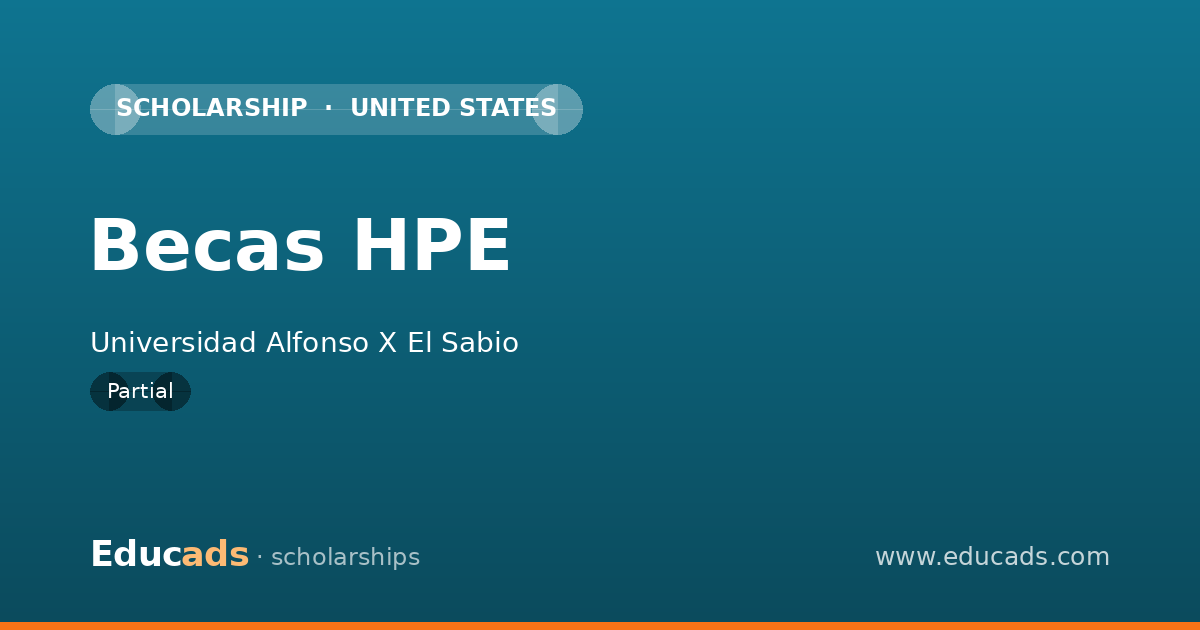 Becas HPE scholarship
