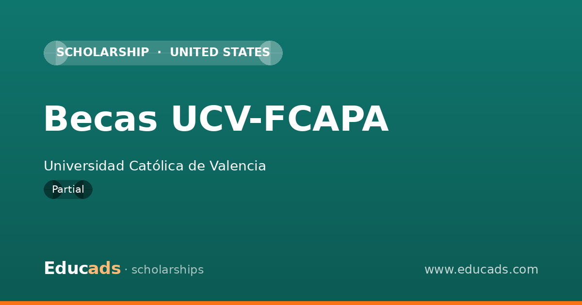 Becas UCV-FCAPA scholarship