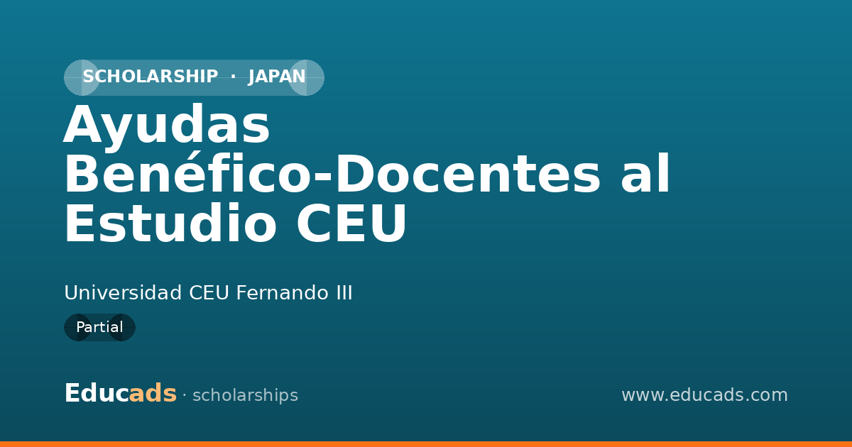 Ayudas Benéfico-Docentes al Estudio CEU scholarship