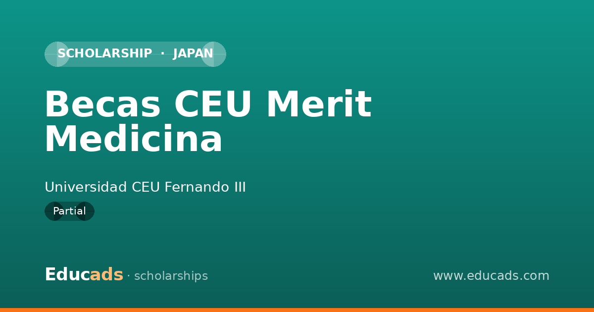 Becas CEU Merit Medicina scholarship
