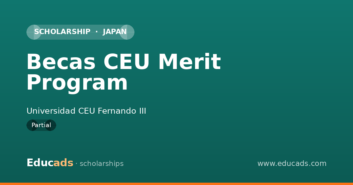 Becas CEU Merit Program scholarship