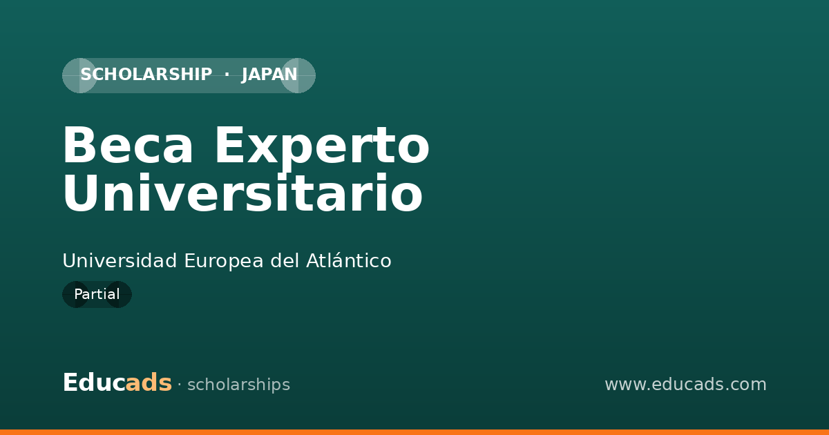 Beca Experto Universitario scholarship