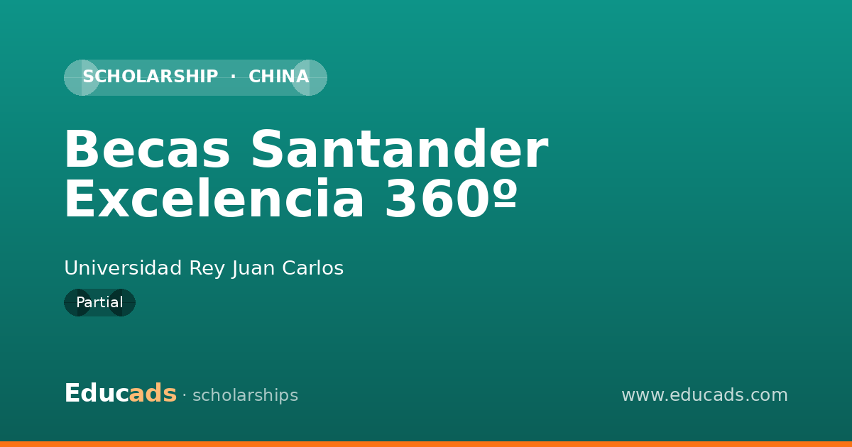 Becas Santander Excelencia 360º scholarship