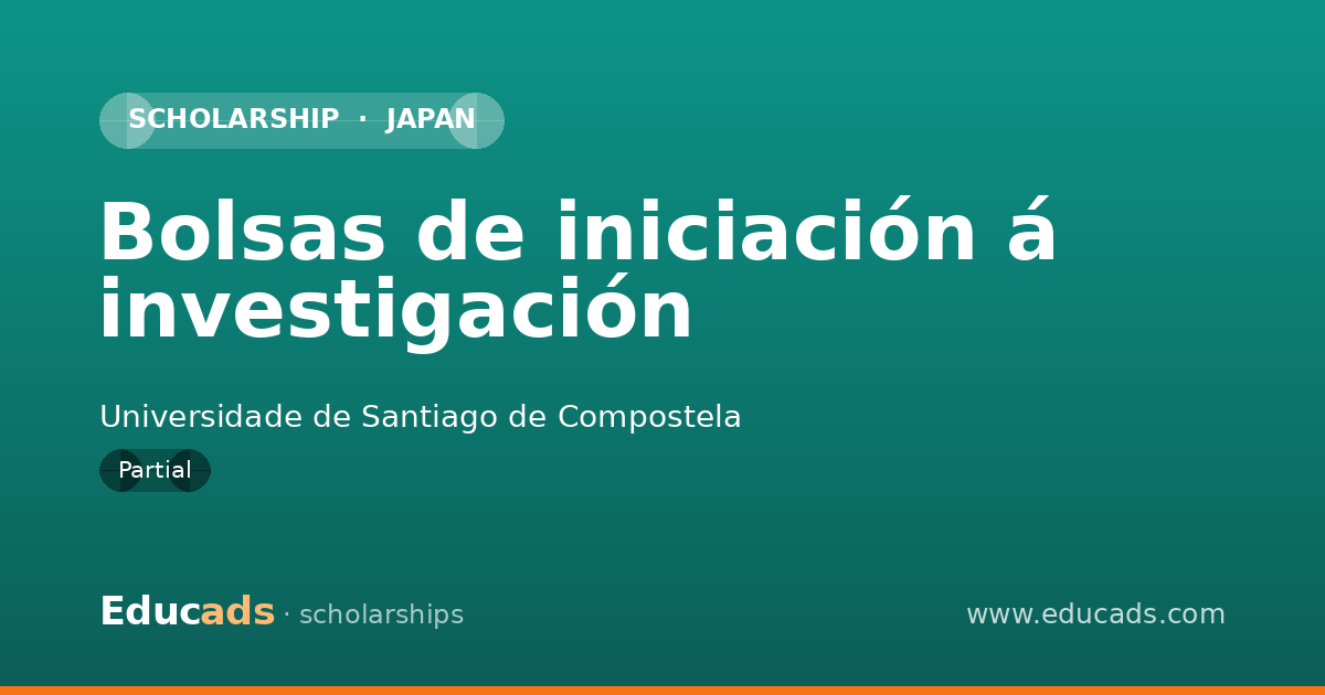 Bolsas de iniciación á investigación scholarship
