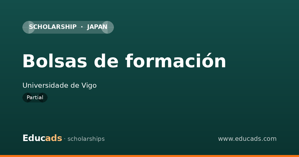Bolsas de formación scholarship