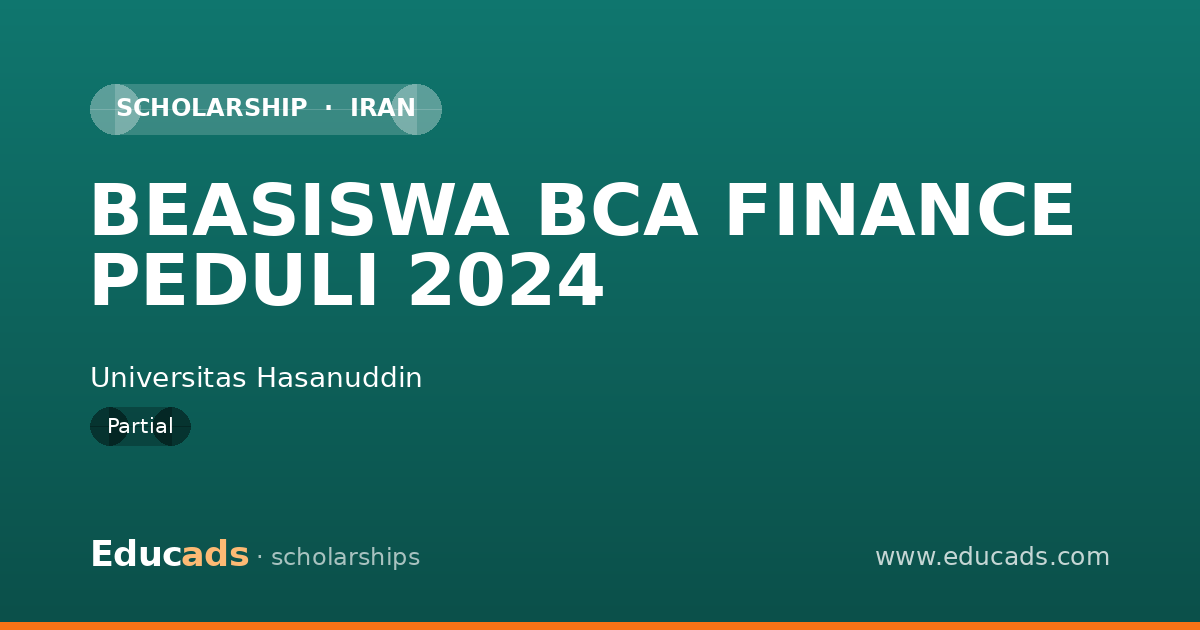 BEASISWA BCA FINANCE PEDULI 2024 scholarship