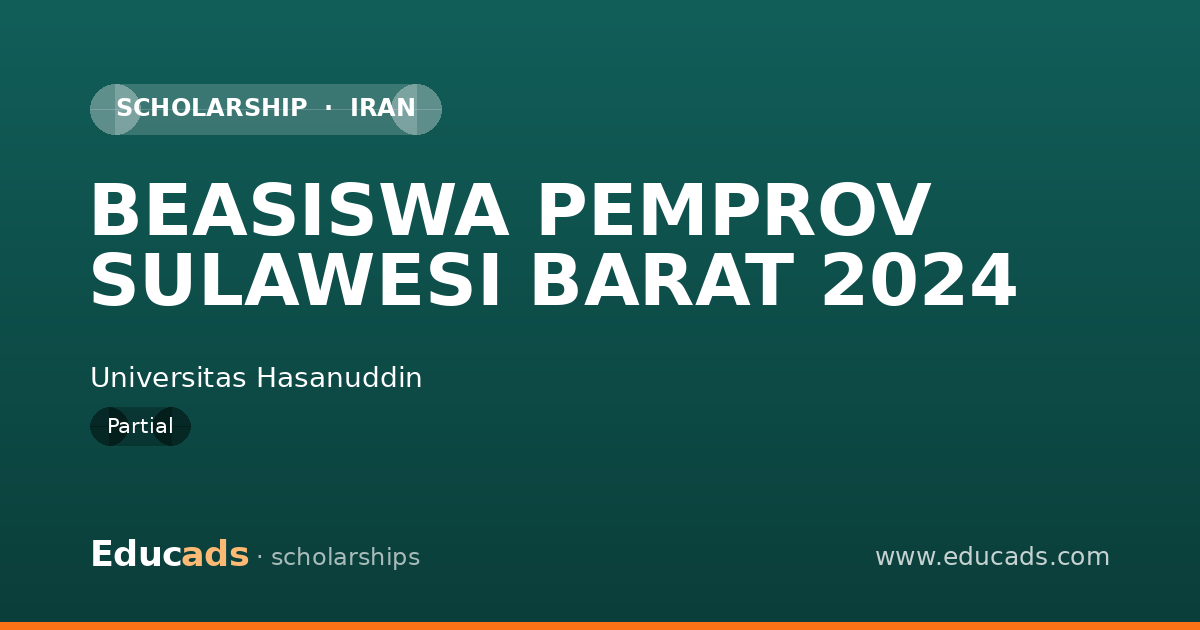 BEASISWA PEMPROV SULAWESI BARAT 2024 scholarship