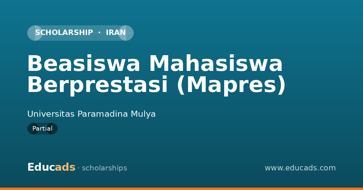 Beasiswa Mahasiswa Berprestasi (Mapres) scholarship