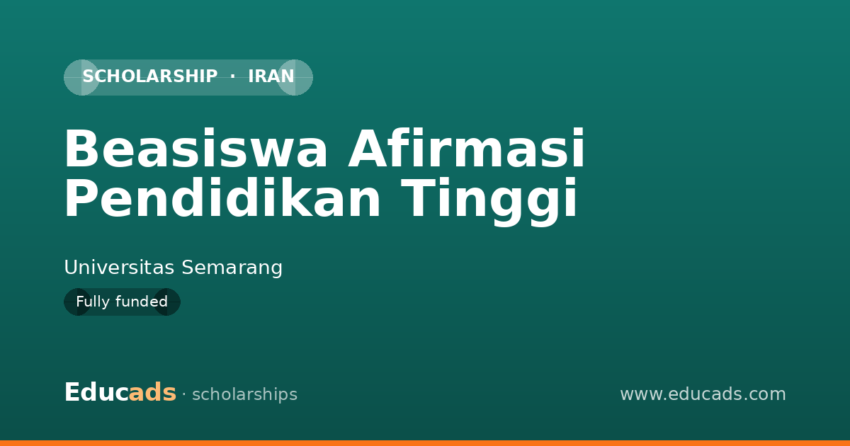 Beasiswa Afirmasi Pendidikan Tinggi scholarship