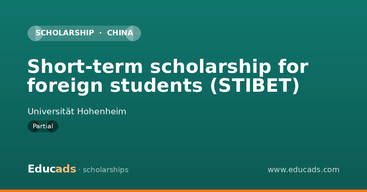 Short-term scholarship for foreign students (STIBET) scholarship