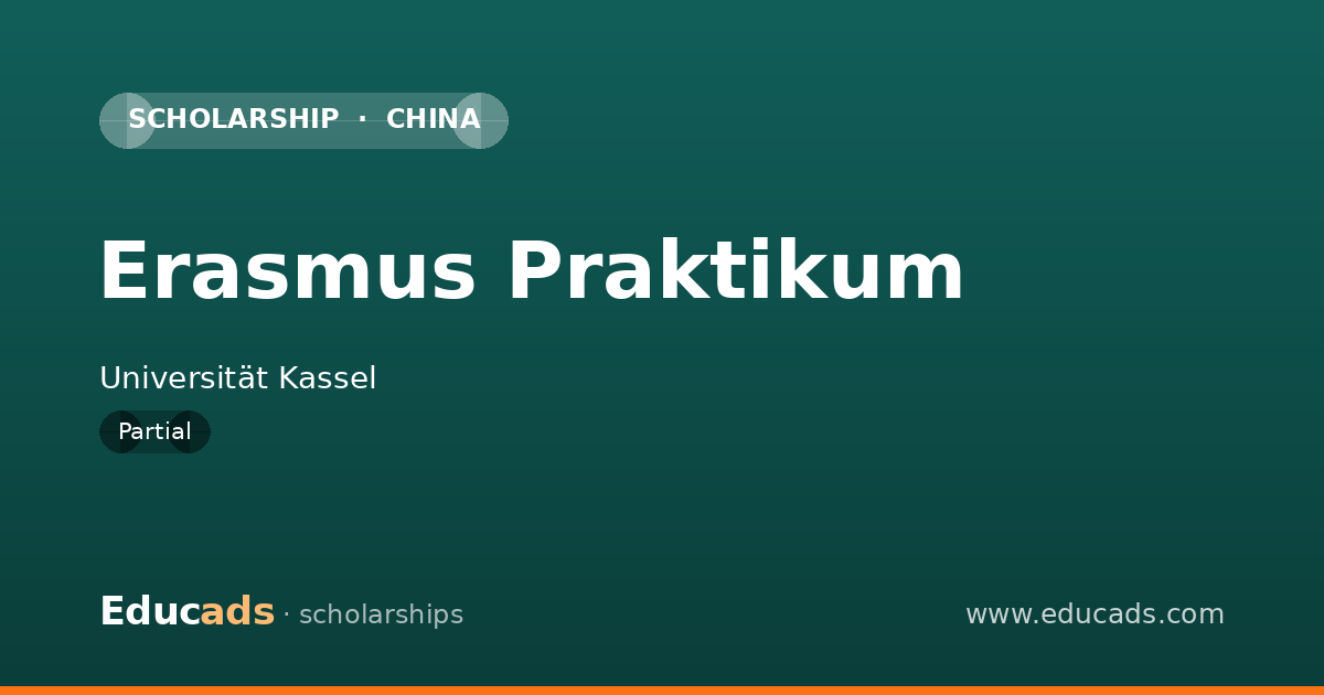 Erasmus Praktikum scholarship