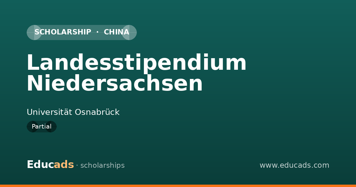 Landesstipendium Niedersachsen scholarship