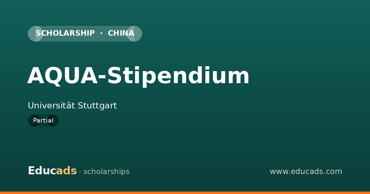 AQUA-Stipendium scholarship