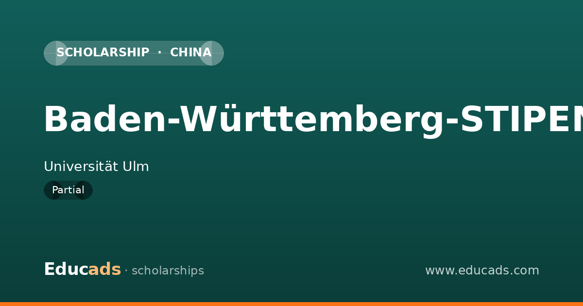Baden-Württemberg-STIPENDIUM scholarship