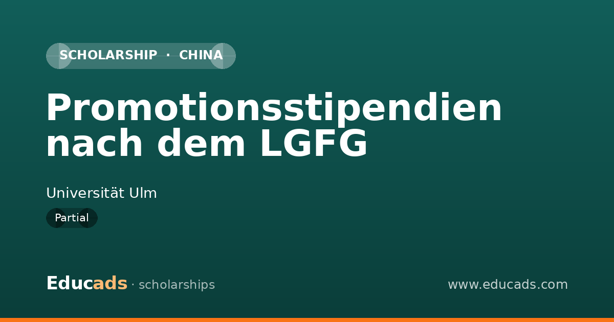Promotionsstipendien nach dem LGFG scholarship