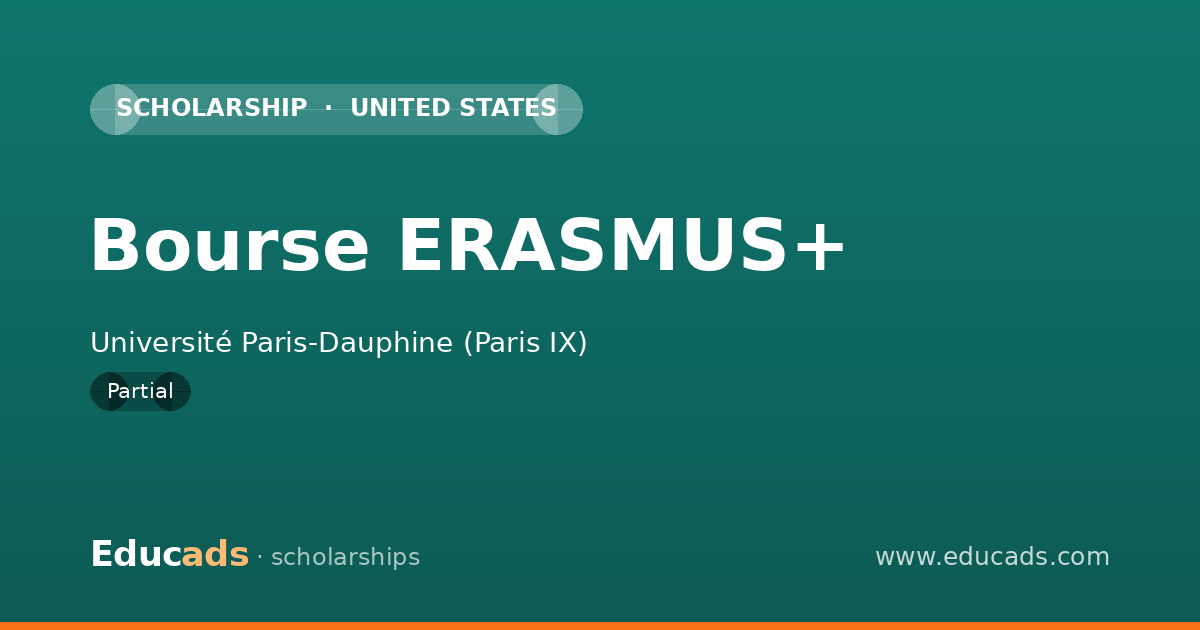 Bourse ERASMUS+ scholarship
