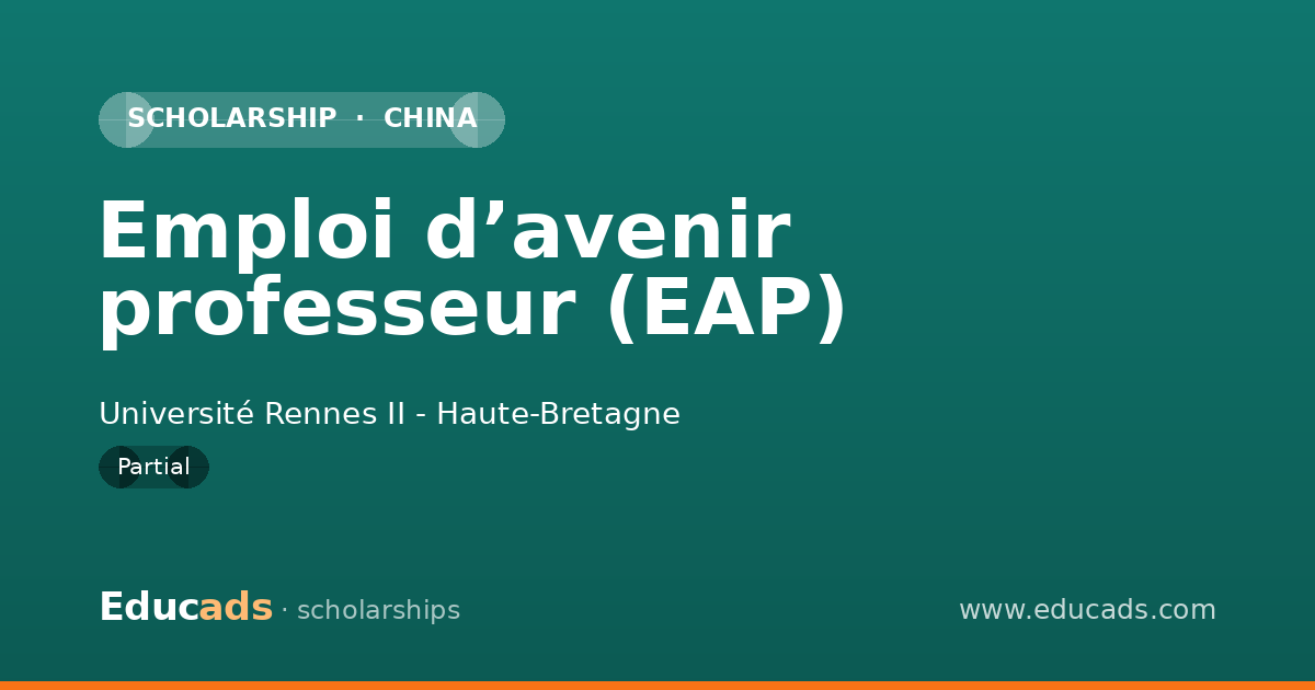 Emploi d’avenir professeur (EAP) scholarship
