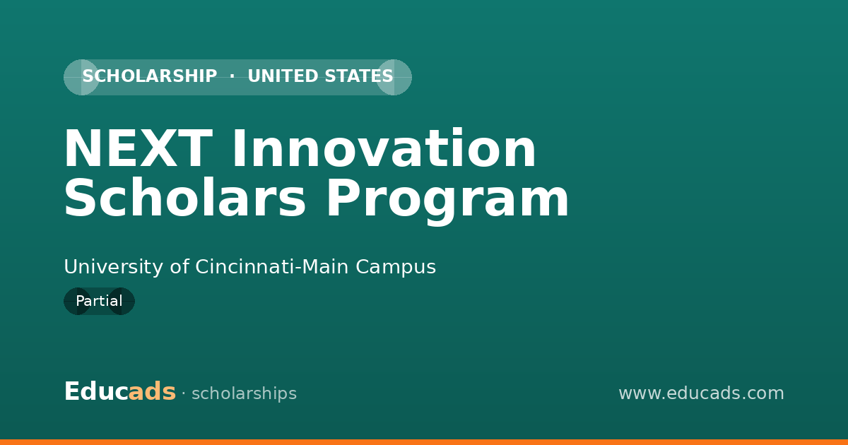 NEXT Innovation Scholars Program scholarship