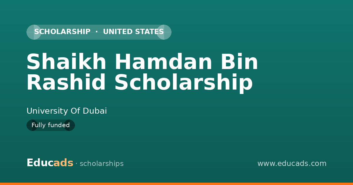 Shaikh Hamdan Bin Rashid Scholarship scholarship