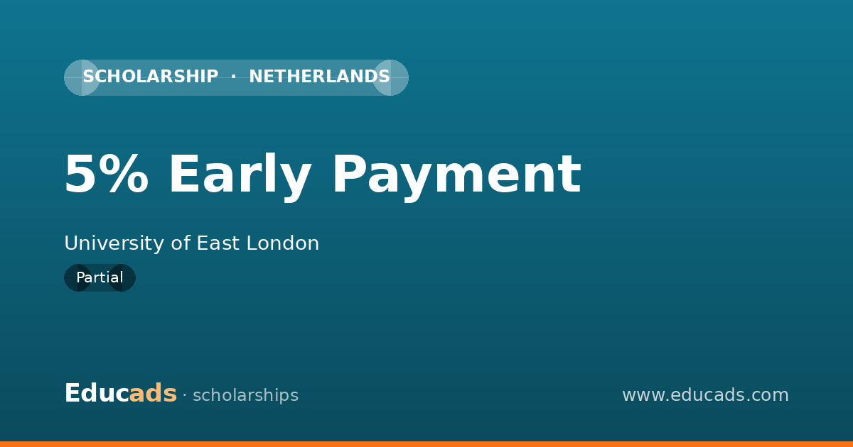 5% Early Payment scholarship
