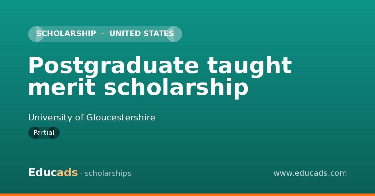Postgraduate taught merit scholarship scholarship