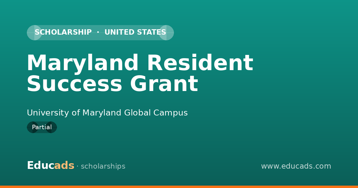 Maryland Resident Success Grant scholarship