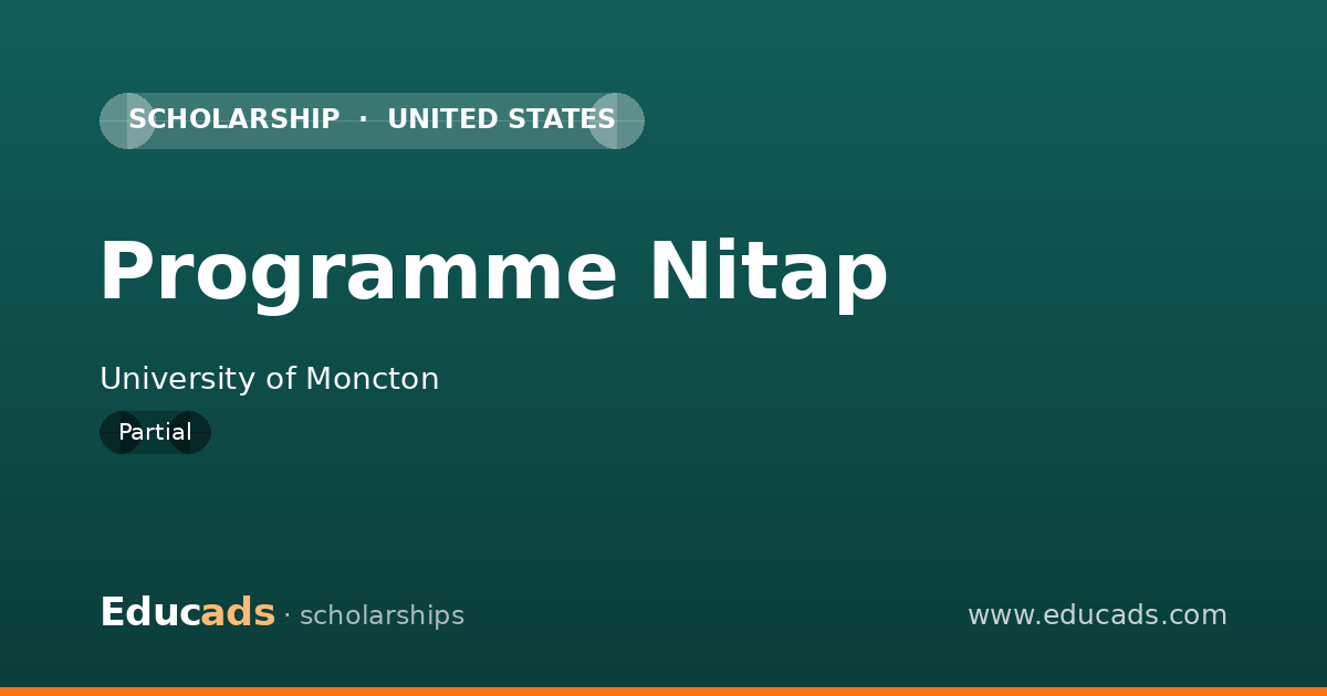 Programme Nitap scholarship