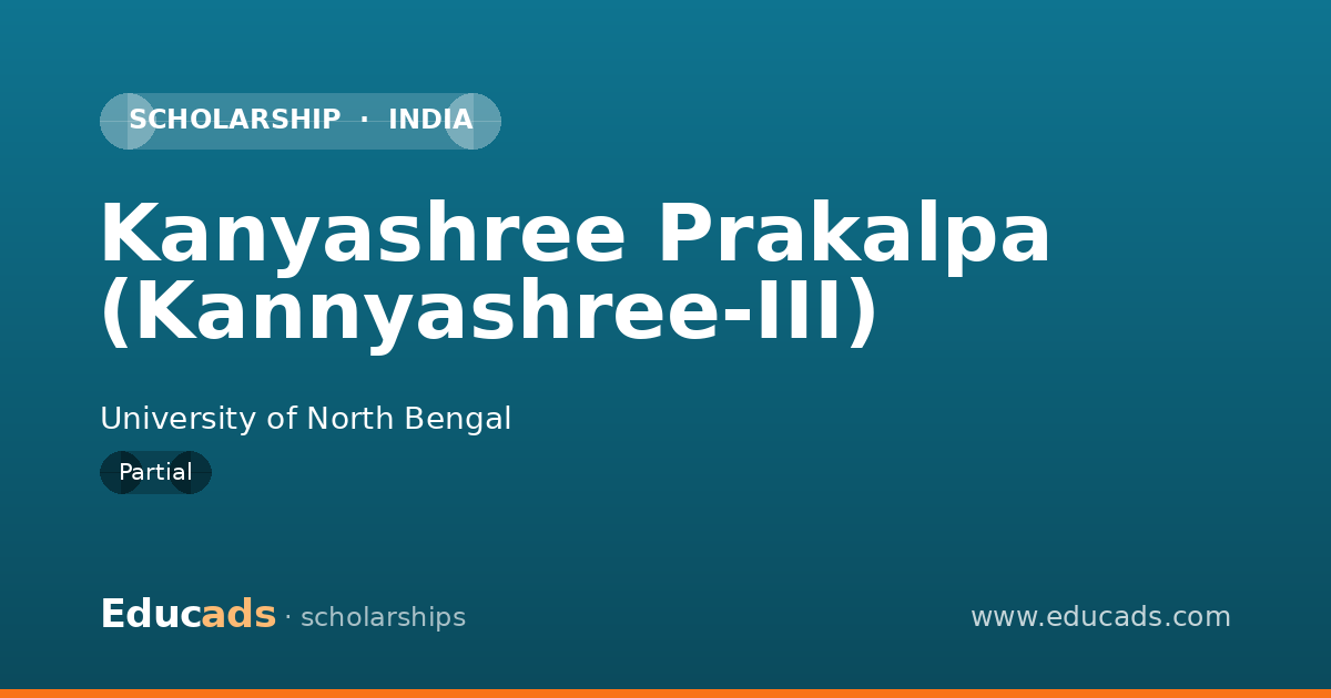 Kanyashree Prakalpa (Kannyashree-III) scholarship