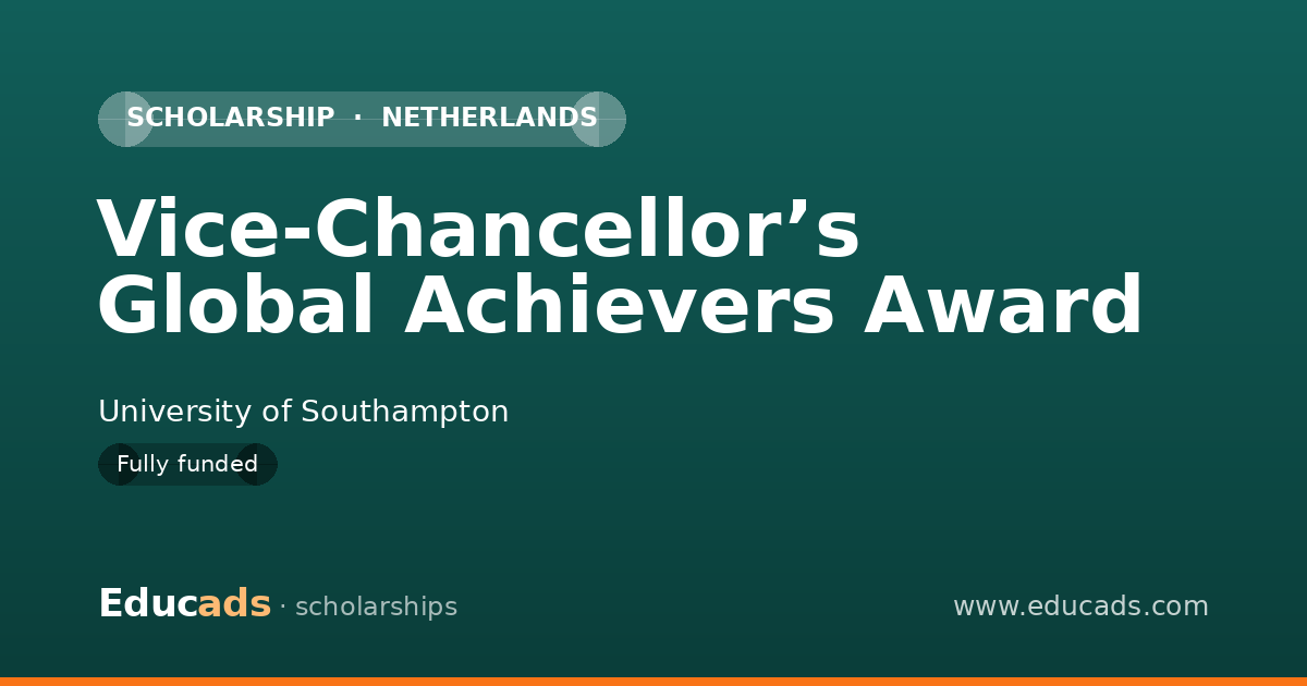 Vice-Chancellor’s Global Achievers Award scholarship