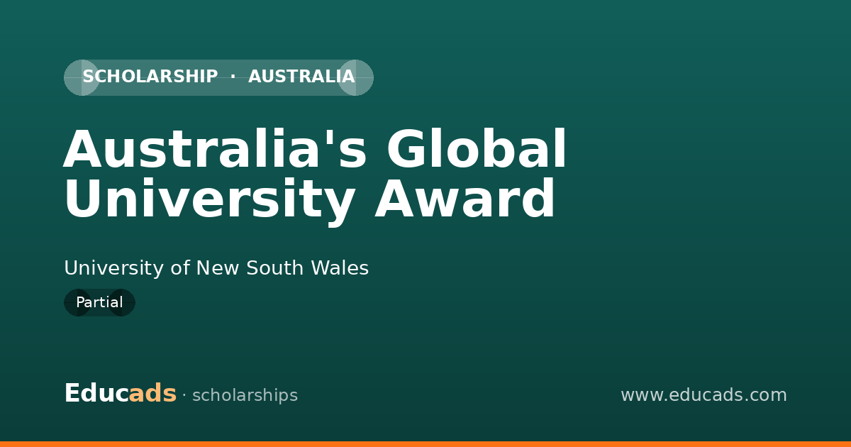 Australia's Global University Award scholarship