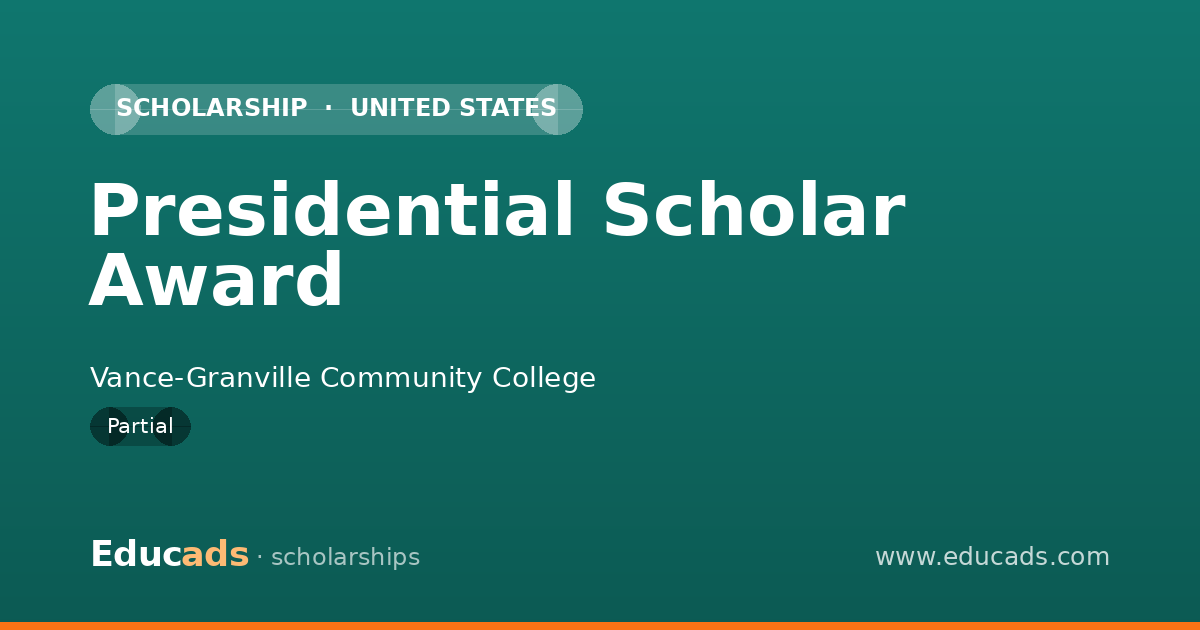Presidential Scholar Award scholarship