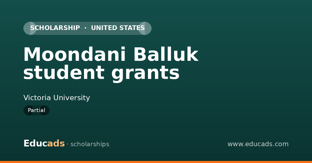 Moondani Balluk student grants scholarship