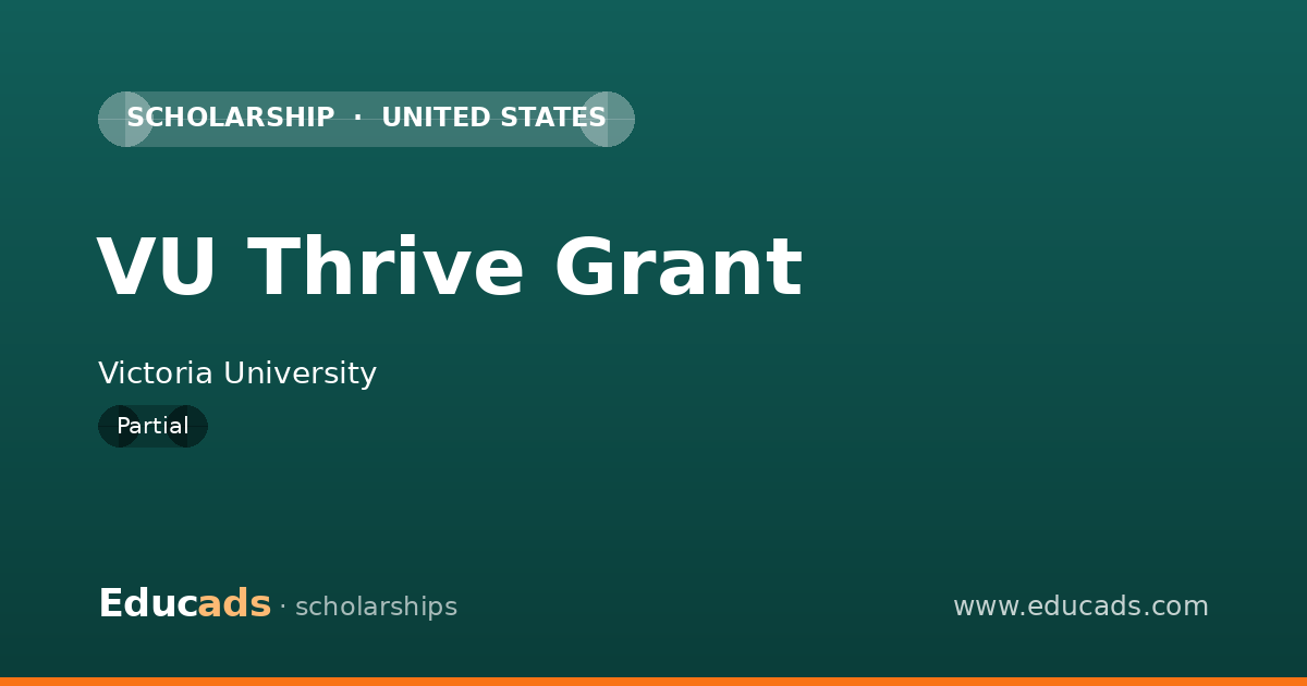VU Thrive Grant scholarship