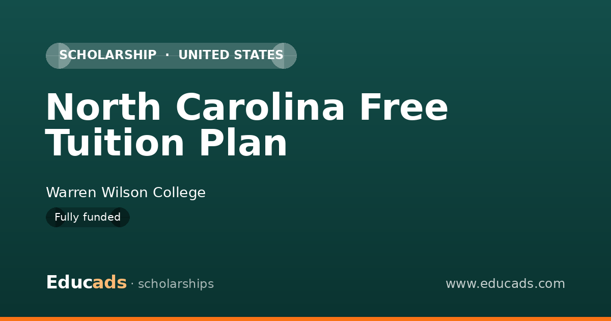 North Carolina Free Tuition Plan scholarship
