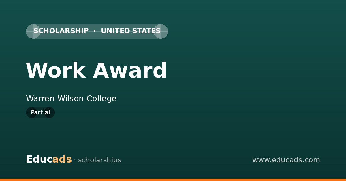 Work Award scholarship