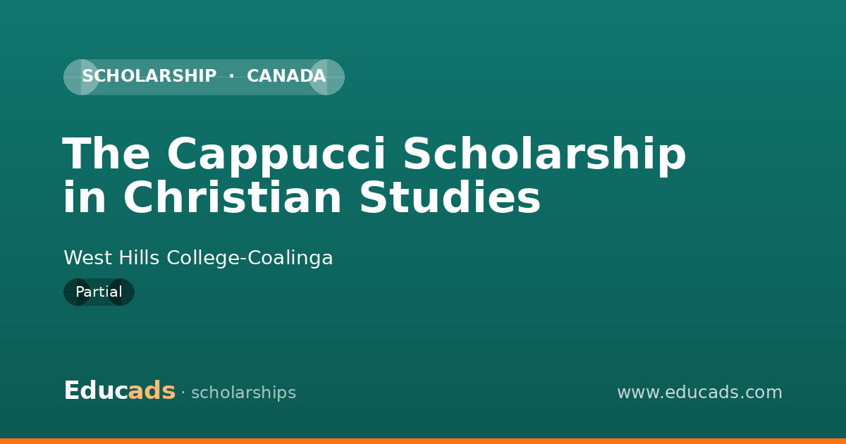 The Cappucci Scholarship in Christian Studies scholarship