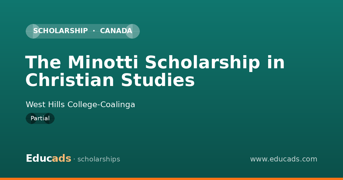 The Minotti Scholarship in Christian Studies scholarship