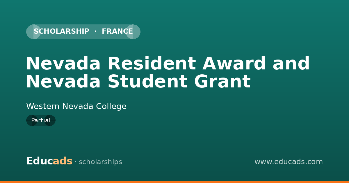 Nevada Resident Award and Nevada Student Grant scholarship