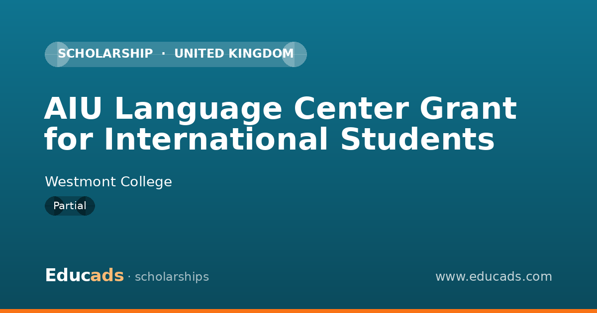 AIU Language Center Grant for International Students scholarship